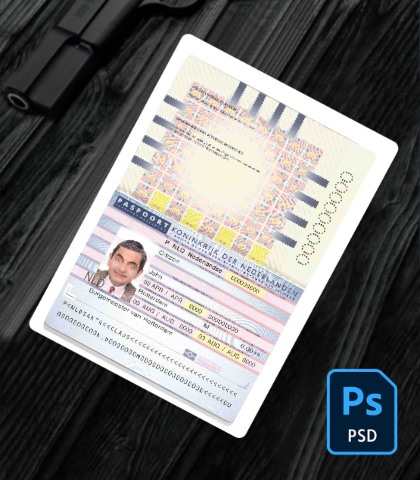 Netherlands (Holland) Passport (2006-2016) PSD